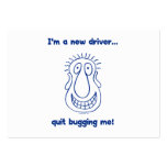 Young Driver Bug Off Business Card Template