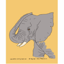 Young Elephant Acrylic Cut Outs