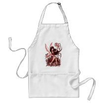 young, fairy, girl, flowers, fae, nymph, sprite, al rio, illustration, art, drawing, Apron with custom graphic design