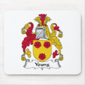 Young Family Crest mousepads by coatsofarms Young Family Crest mousepads