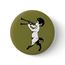 Young Faun With Double Flute buttons by ShovelTest Young Faun With Double Flute buttons