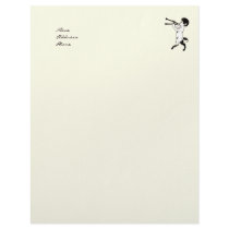 Young Faun With Double Flute Clr Personalized Letterhead