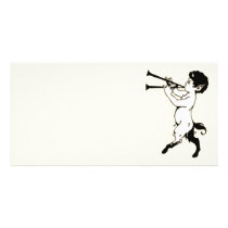 Young Faun With Double Flute Clr Photo Card Template