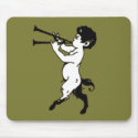Young Faun With Double Flute mousepads