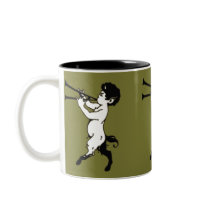 Young Faun With Double Flute mugs by ShovelTest Young Faun With Double Flute mugs