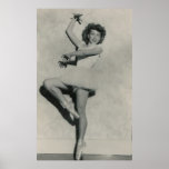 young female ballerina dancer poster