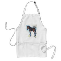 Young Foal Dartmoor Horse Painting Aprons