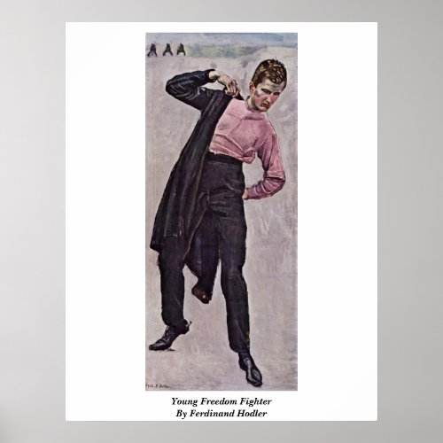 Young Freedom Fighter By Ferdinand Hodler Posters