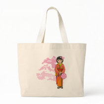 Young Girl and Cherry Blossom bags by japaneseartmall Young Girl and Cherry Blossom bags