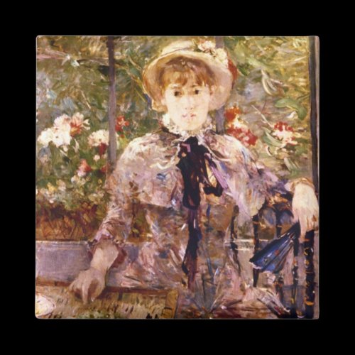Young Girl in a Green House by Berthe Morisot Fridge Magnets