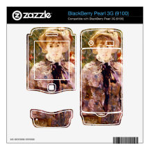 Young Girl in a Green House by Berthe Morisot BlackBerry Pearl Decal
