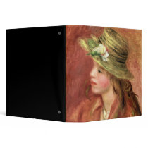 Young Girl in a Straw Hat, c.1908 Vinyl Binders