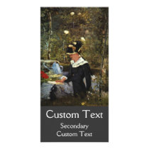 Young Girl on the Threshold of the Garden at Belle Custom Photo Card