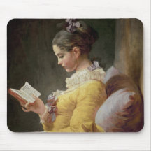 Young Girl Reading, c.1776 Mousepad