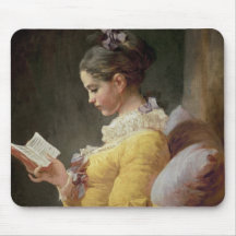 Young Girl Reading, c.1776 Mousepad