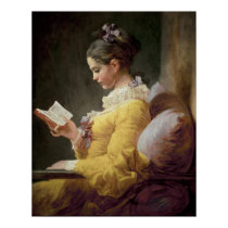 Young Girl Reading, c.1776 posters