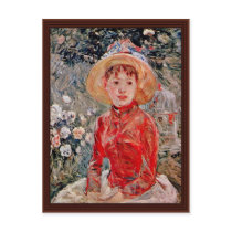 Young Girl With A Cage By Morisot Berthe Postcard