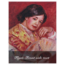 Young Girl With A Fan By Pierre-Auguste Renoir Flyer