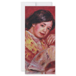 Young Girl With A Fan By Pierre-Auguste Renoir Rack Card
