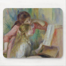 Young Girls at the Piano, c.1890 Mousepad