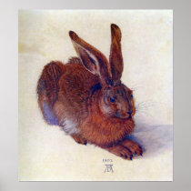 Young Hare by Albrecht Dürer Poster
