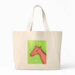Young horse in watercolor bags