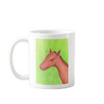 Young horse in watercolor mugs