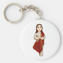 Young Jesus Practicing Yoga Keychains