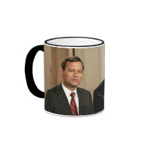 Young John G. Roberts & President George W. Bush Mug