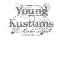 Young Kustoms with Flowers t-shirts