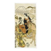 Young Lovers by Mt Fiji, Toshinobu, 1720 posters