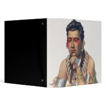 Young Ma-Has-Ka, Chief of the Iowas Vinyl Binders