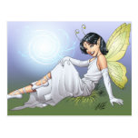 Young Magical Elf Fairy by Al Rio Postcards