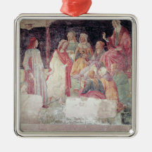 Young Man Greeted by Seven Liberal Arts Christmas Tree Ornament
