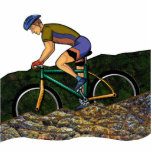 Young Man Riding Bike Photo Cut Out