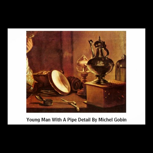 Young Man With A Pipe Detail By Michel Gobin Posters