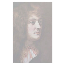 Young Man With His Hand On His Chest Detail By ? K Personalized Stationery