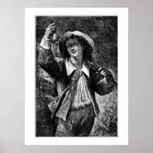 Young man with purse print