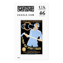 Young Mans Opportunity 1941 WPA Postage Stamps