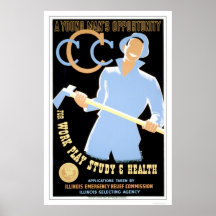 Young Mans Opportunity 1941 WPA Poster