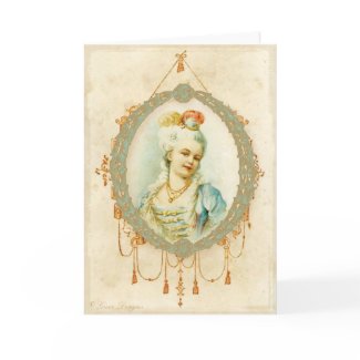 Young Marie Antoinette Greeting Card card