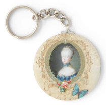 Young Marie Antoinette Ornate Keychain