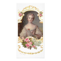 Young Marie Antoinette Pink Roses Card Invitation photo cards