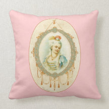 Young Marie Antoinette Portrait Throw Pillow