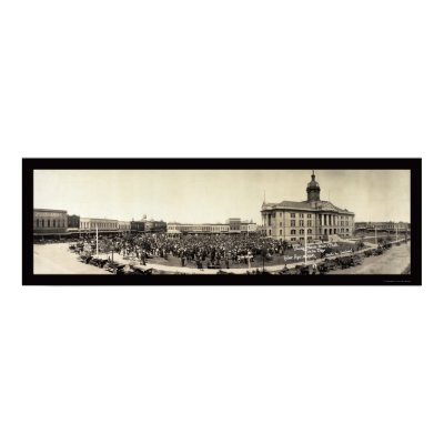 Young Mens Club, TX Photo 1916 Poster by lc_panoramicphotos