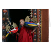 Young Monk with black Hats cards