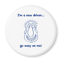 Young New Teen Driver magnets