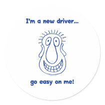 Young New Teen Driver stickers