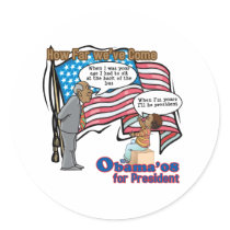 Young Obama For President sticker by tshirtdart Young Obama For President sticker