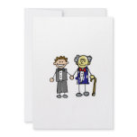 Young Old White Asian Gay Grooms Invitation